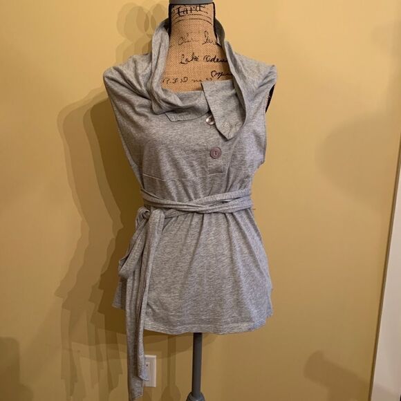 Milk& honey Tank top with belt grey size M - Picture 1 of 5